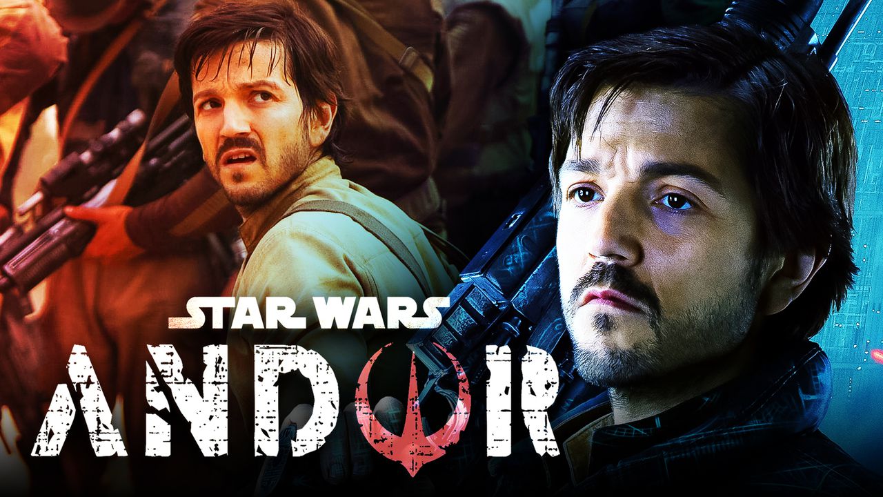 Diego Luna as Cassian Andor, Andor logo