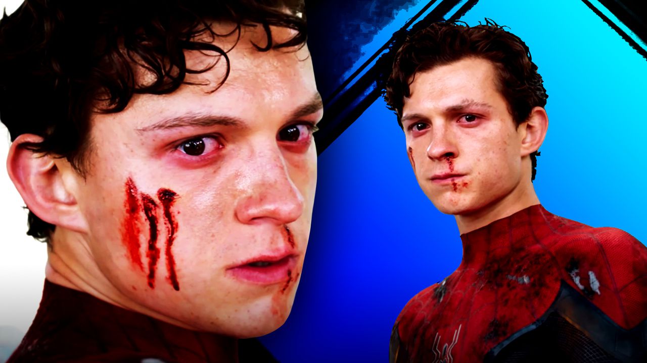 Spider-Man, Tom Holland bloody