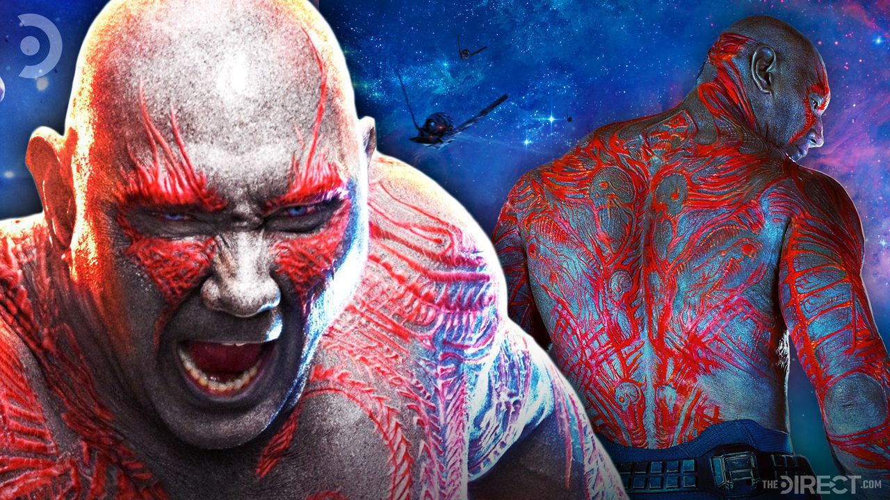 Drax Dave Bautista Guardians of the Galaxy Makeup