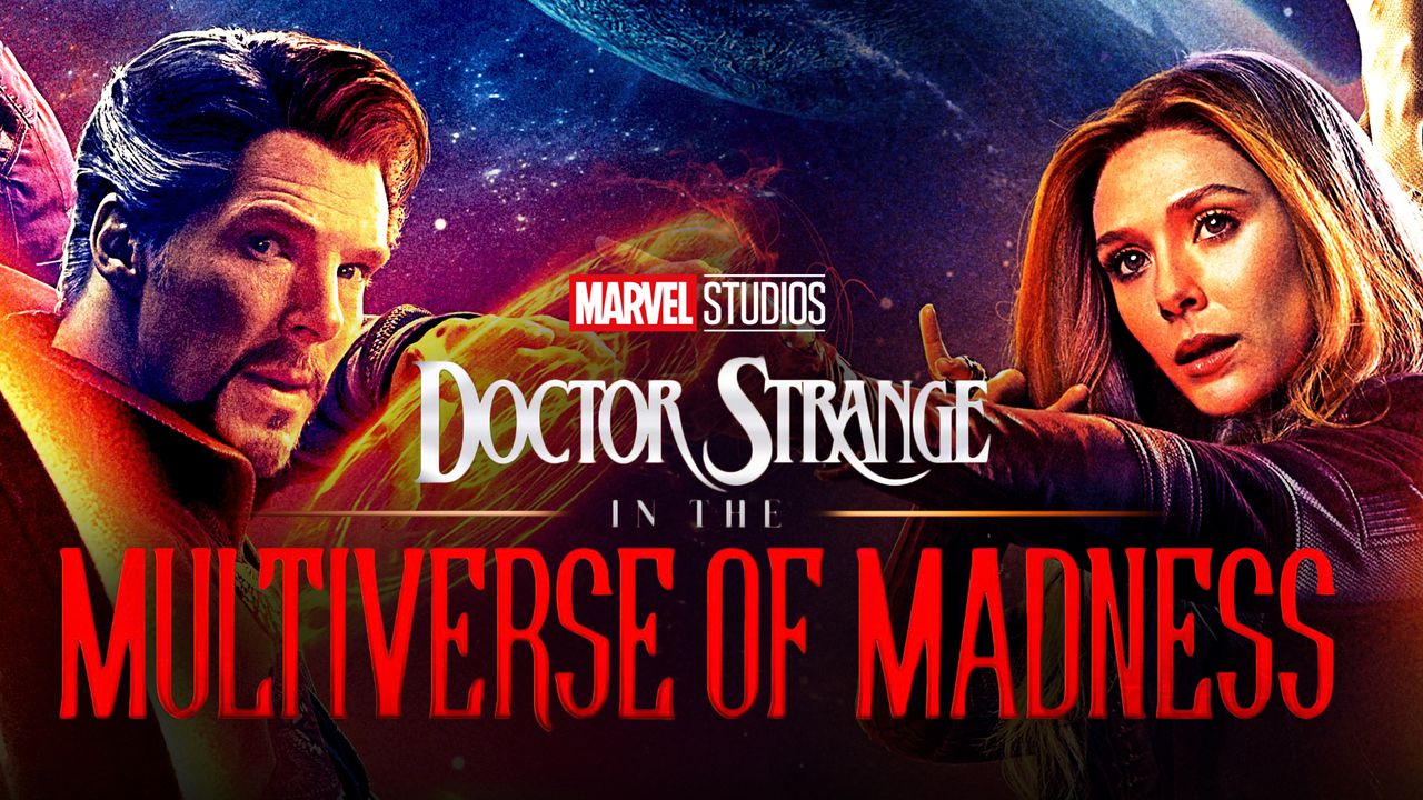 Doctor Strange, Scarlett Witch, 'Doctor Strange in the Multiverse of Madness' title logo