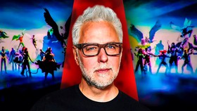 James Gunn, DC supervillains in background