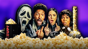 Scary Movie 6 main characters, Popcorn Buckets with Popcorn