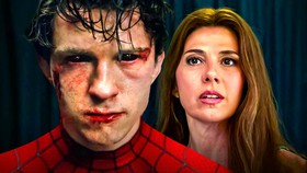 Tom Holland as Spider-Man and Aunt May in the MCU