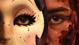 Madelaine Petsch in The Strangers with her new mask.