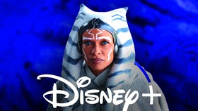 Rosario Dawson as Ahsoka Dawson, Disney+ logo