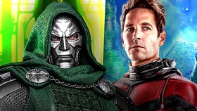 Robert Downey Jr.'s Victor von Doom and Paul Rudd's Ant-Man.