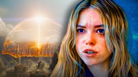 Argo City, Milly Alcock as Supergirl.