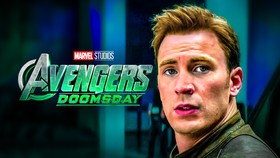 Avengers Doomsday logo, Chris Evans as Steve Rogers.