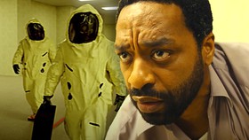 Backrooms Movie Async Hazmat Suits, Chiwetel Ejiofor as Clark.