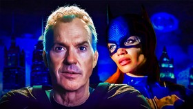 Batgirl Michael Keaton and Leslie Grace