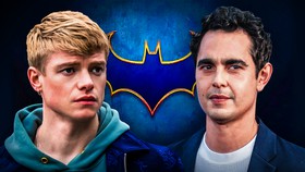Batman symbol, Tom Rhys-Harries and Max Minghella