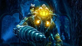 Bioshock Big Daddy subject Delta with Little Sister