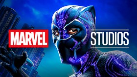 Black Panther in live-action movie, Marvel Studios logo
