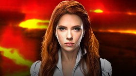 Scarlett Johansson as Black Widow.