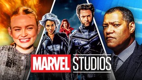 Sadie Sink, Storm, Wolverine, Laurence Fishburne, Marvel Studios logo