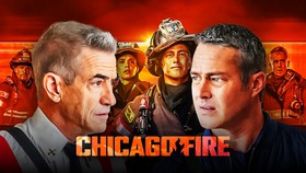 Chicago Fire logo, Chief Pascal, Kelly Severide.
