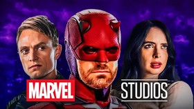 Daredevil, Bullseye, Jessica Jones, Marvel Studios logo