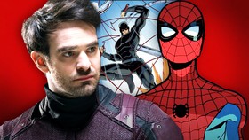 Daredevil Charlie Cox and Your Friendly Neighborhood Spider-Man.