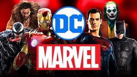 Marvel & DC Logos and Cast