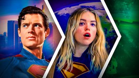 DCU Superman in Metropolis, Supergirl in Krypton