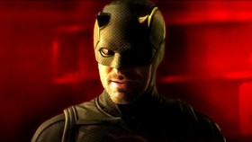 Daredevil in his black suit.