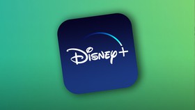 Disney+ App Logo, Hulu Background.