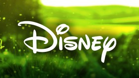 Disney logo, field of grass.