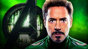 Avengers logo, Robert Downey Jr.