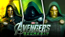 Doctor Doom suits in Avengers: Doomsday, Avengers: Doomsday logo