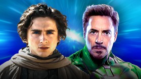Timothee Chalamet as Paul Atreides, Robert Downey Jr as Doctor Doom.