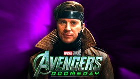 Channing Tatum as Gambit alongside Avengers: Doomsday logo.