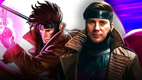 Channing Tatum's Gambit next to the one from Marvel Comics.