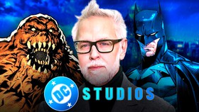 DC Studios logo, Clayface, James Gunn.