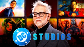 DC Studios logo, James Gunn, DCU projects.