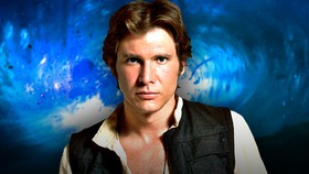 Harrison Ford as Han Solo.