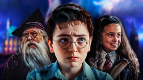 HBO's Harry Potter Dumbledore, Harry and Hermione.