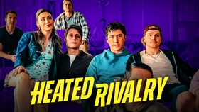 Heated Rivalry main characters wallpaper