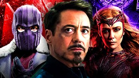 Baron Zemo, Tony Stark, and Scarlet Witch