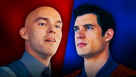 Lex Luthor and David Corenswet in the DCU