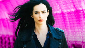 Jessica Jones, Pink background.
