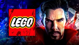 LEGO logo, Benedict Cumberbatch as Doctor Strange