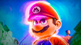 Mario with powers in Super Mario Movie