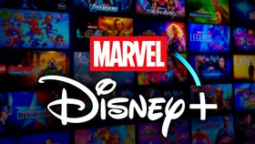Marvel and Disney Plus logos, Marvel posters
