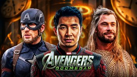 Steve Rogers, Simu Liu, Thor, Avengers: Doomsday logo.