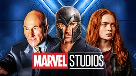 Prof X, Magneto, Sadie Sink, Marvel Studios Logo.
