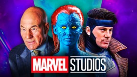 Marvel Studios Mutants Professor X, Mystique, Gambit, logo