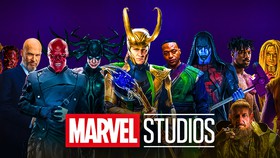 MCU villains together, Marvel Studios logo