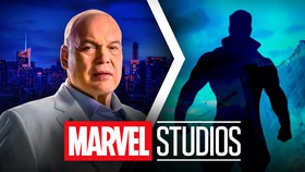 Kingpin, villain silhouette, Marvel Studios logo