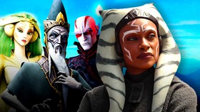 Ahsoka in live-action and animated Mortis Gods.