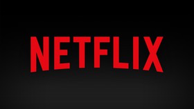 Netflix logo on black background